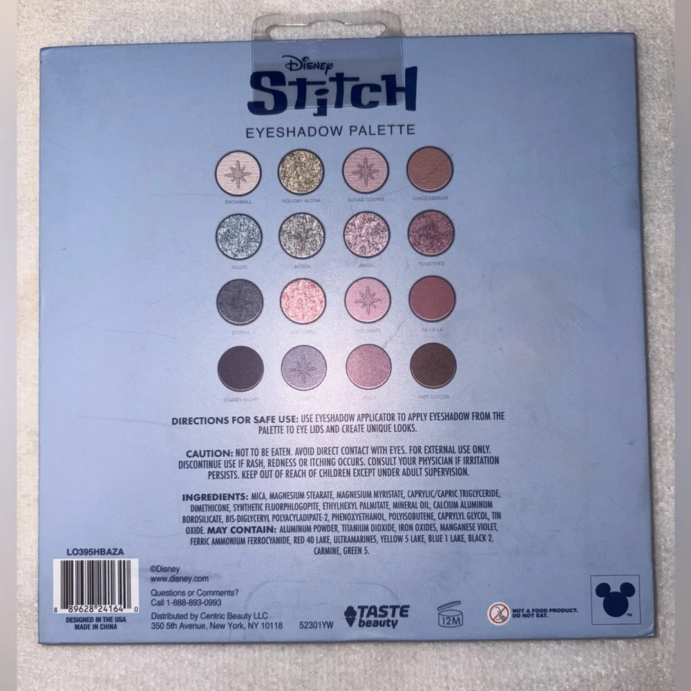 Taste Beauty x Disney Stitch Eyeshadow Palette